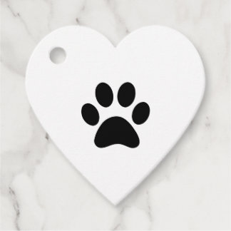 PAW PRINT FAVOUR TAGS