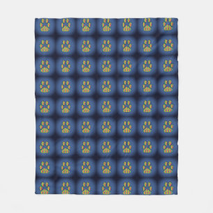 Paw Print Fleece Blanket