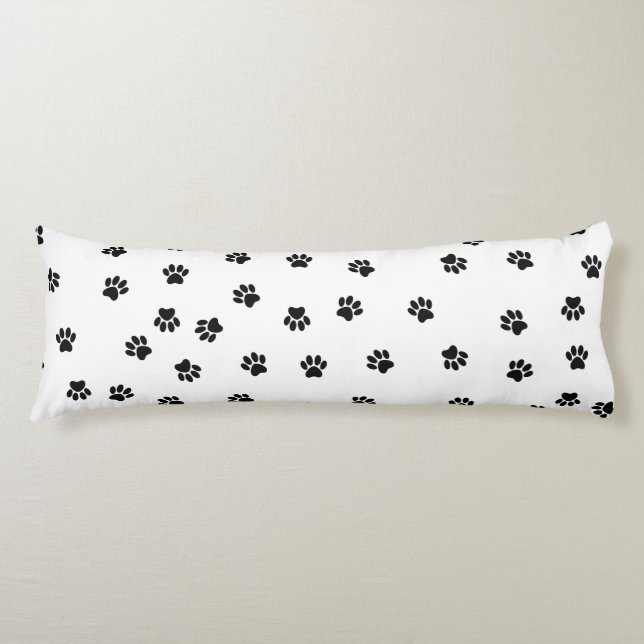 Paw Print Grade A Cotton Body Pillow (Front)