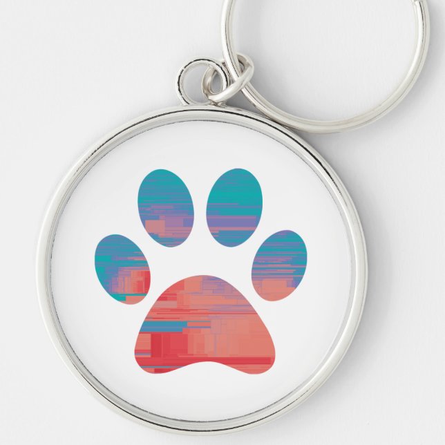 Paw Print             Key Ring (Front)