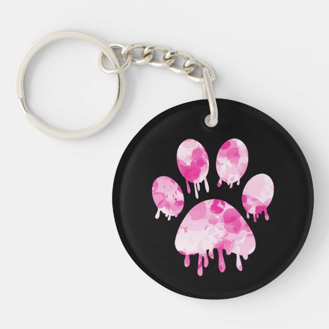 Paw Print          Key Ring (Front)