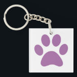 Paw Print   Key Ring<br><div class="desc">Fun Paw Print design for animal lovers!</div>