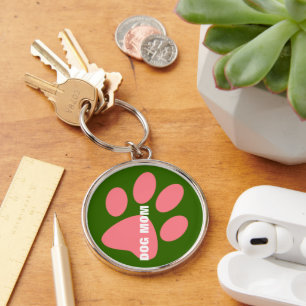 Paw Print Key Ring