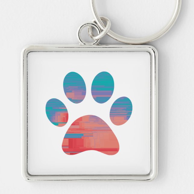 Paw Print               Key Ring (Front)