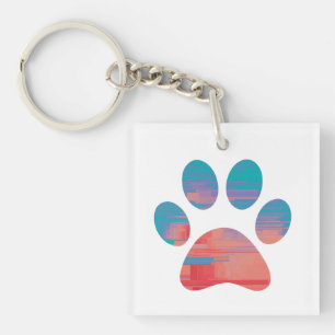 Paw Print               Key Ring
