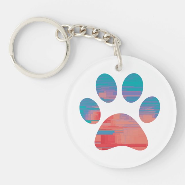 Paw Print               Key Ring (Front)