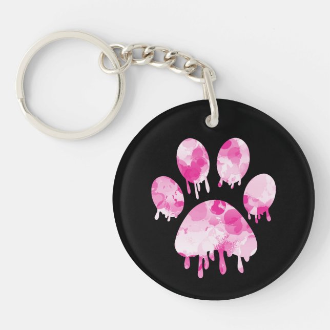 Paw Print          Key Ring (Front)