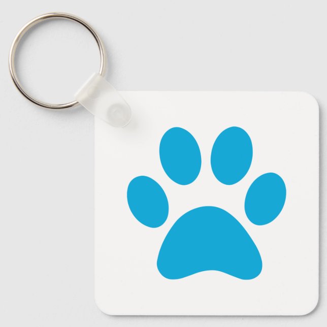 Paw Print     Key Ring (Front)