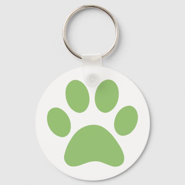 Paw Print   Key Ring (Front)
