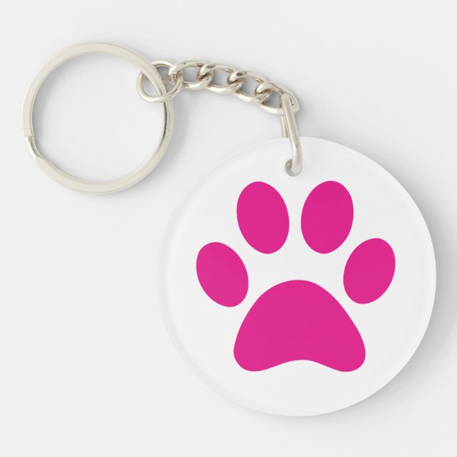 Paw Print     Keychain (Front)