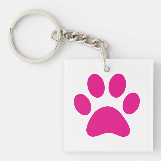 Paw Print     Keychain (Front)