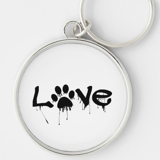 Paw Print     Keychain (Front)