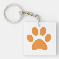Paw Print Keychain