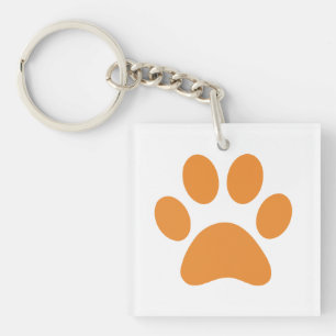 Paw Print Keychain