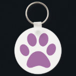 Paw Print Keychain<br><div class="desc">Fun Paw Print design for animal lovers!</div>