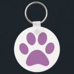 Paw Print Keychain<br><div class="desc">Fun Paw Print design for animal lovers!</div>