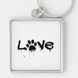 Paw Print Keychain