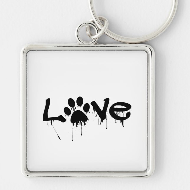 Paw Print     Keychain (Front)