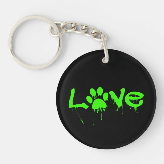 Paw Print     Keychain (Front)