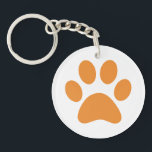Paw Print    Keychain<br><div class="desc">Fun Paw Print design for animal lovers!</div>