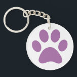 Paw Print Keychain<br><div class="desc">Fun Paw Print design for animal lovers!</div>
