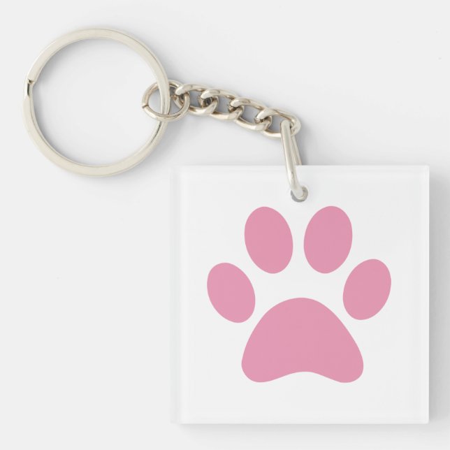 Paw Print    Keychain (Front)