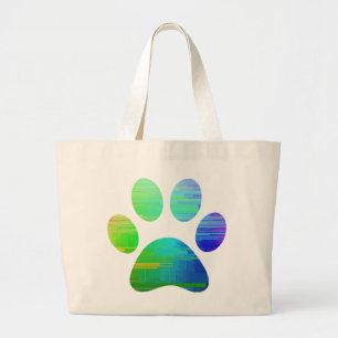 Paw Print Large Tote Bag