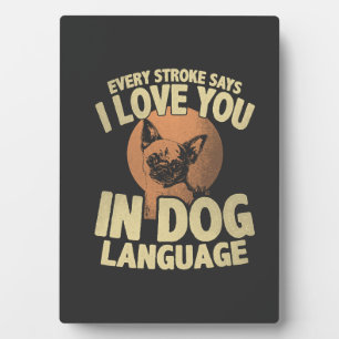 Paw Print Love Dog Quote Art for Pet Owners Plaque