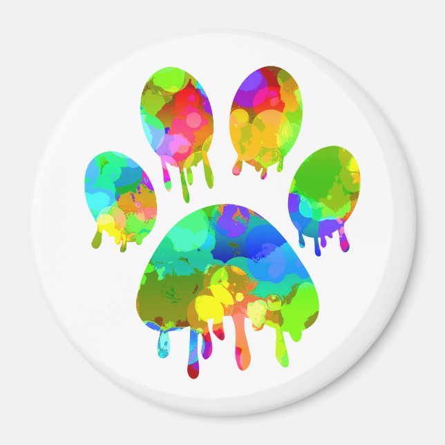 Paw Print         Magnet (Front)
