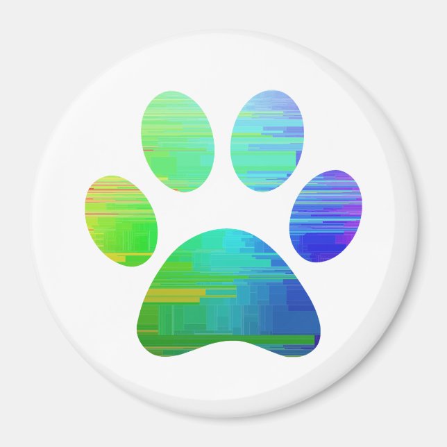 Paw Print            Magnet (Front)