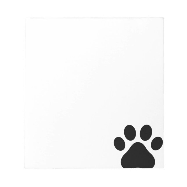Paw print notepad (Front)
