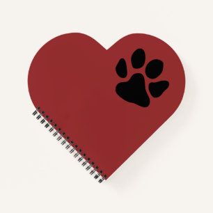 Paw Print On My Heart Notebook