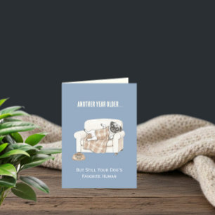 Paw Print Pattern Birthday Card