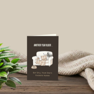 Paw Print Pattern Birthday Card