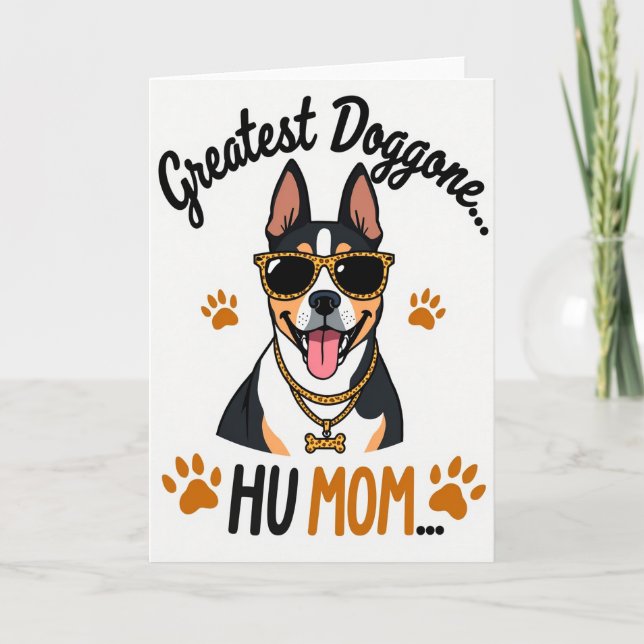 Paw Print Pattern Cool Canine Card (Front)