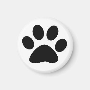 Paw Print Pattern Dog Mom Dad Christmas Favor Gift Magnet