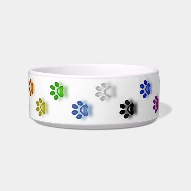 Paw Print Pet Bowl (Front)