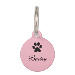 Paw Print Pet Tag
