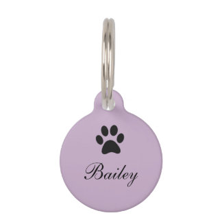 Paw Print Pet Tag