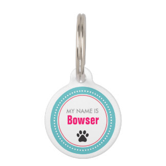 Paw Print Pet Tag