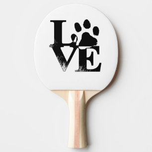 Paw Print Ping Pong Paddle
