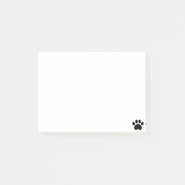 Paw Print Post-it Notes (Front)