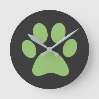 Paw Print    Round Clock