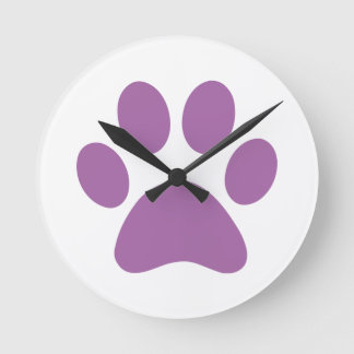Paw Print     Round Clock