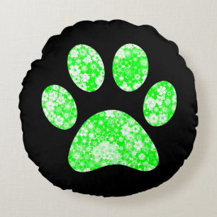 Paw Print  Round Cushion