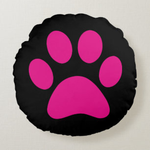 Paw Print  Round Cushion