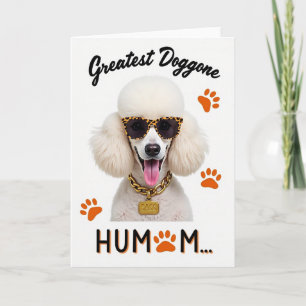 Paw Print Sass Poodle Card