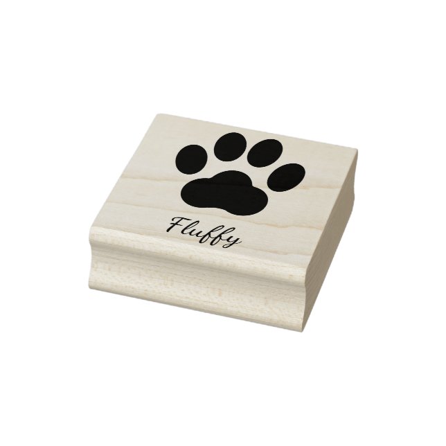 Paw Print Signature Rubber Stamp (Stamp)