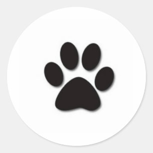 Paw print sticker