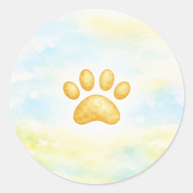 Paw Print Sticker (Front)